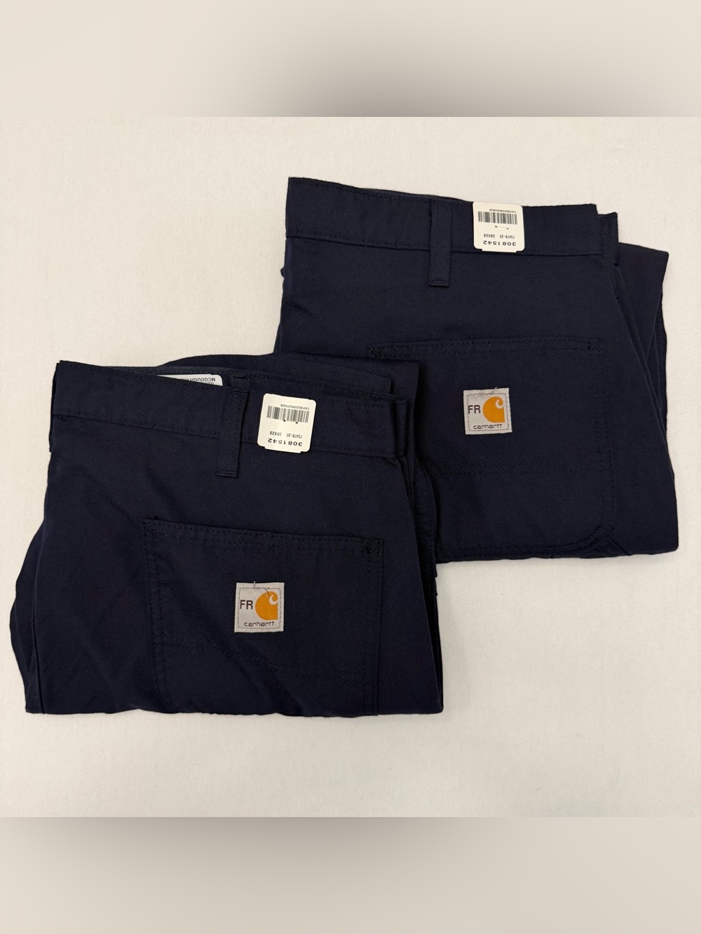 Lot 2 NEW Carhartt FR Flame Resistant Work Pants Men 38x28 Navy CAT 2 NFPA 70E